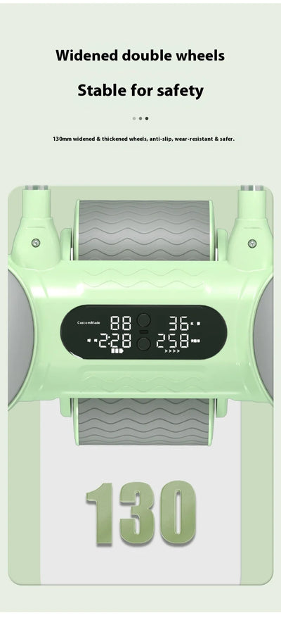 Smart Home Gym Yoga Muscle Training Equipment Large Screen Electric Environmental Protection Unisex Abdominal Wheel Exerciser