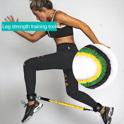 20LB-80LB Gym Rubber Pull Rope Resistance Band Fitness Training Trainer Taekwondo Kick