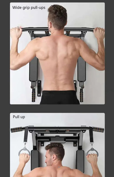 Home Gym Pull-ups Bar Horizontal Bar Wall Pull-ups Bar Wall Indoor Fitness Equipment Boxing Power Rope Sling Training SJ