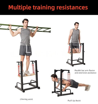 Indoor Horizontal Bar Parallel Bars Comprehensive Trainer Multifunctional Pull Up Push Up Stand Fitness Booster Gym Equipment