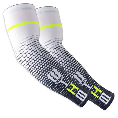 Loogdee 1Pair Cool Men Cycling Running UV Sun Protection Cuff Cover Protective Arm Sleeve Bike Sport Arm Warmers Sleeves