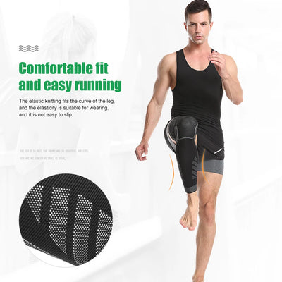 BraceTop Long Leg Compression Sleeves,Full Leg Sleeve Long Knee Brace Knee Support Protect Basketball,Football, Knee Pain Relief