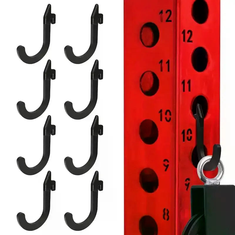 Squat Rack Holder Attachments For Home Gym Storage Heavy Duty Weight Rack Holder With Storage Hook Perfect Gym Accessories