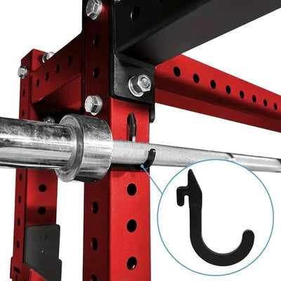 Squat Rack Holder Attachments For Home Gym Storage Heavy Duty Weight Rack Holder With Storage Hook Perfect Gym Accessories