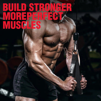 Gym Resistance Belt Accessories Handle Non Slip Grip Strong Rubber Ribbon Fitness Heavy Rope Machine Fitness Equipment