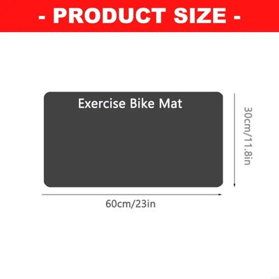 2Pcs Thick Gym Equipment Mat Floor Protector Exercise Bike Trainer Mat Nonslip Elliptically Treadmill Pad Easy to Use 24BD