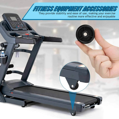 4Pcs Fitness Machine Accessories Roller Wheel Replacement for Treadmill and Bike Heavy Duty Pulley Wheels Home Gym Equipment