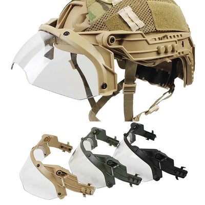 Tactical Helmet Flip Goggles Adjustable  Airsoft Paintball FAST Helmet Windproof Anti Fog CS Wargame Protection Goggles