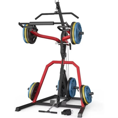 Heavy Duty Power Rack Squat Rack LAT Low Row 2:1 Ratio Home Gym Strength Training Workout Station Multi-Function Equipment