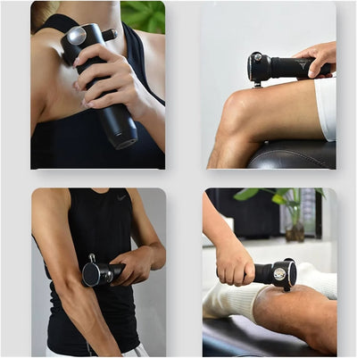 THERATOOLS 3D Fascia Massage Gun - Deep Tissue Muscle Massager for Neck Back Pain Relief, Fitness Recovery