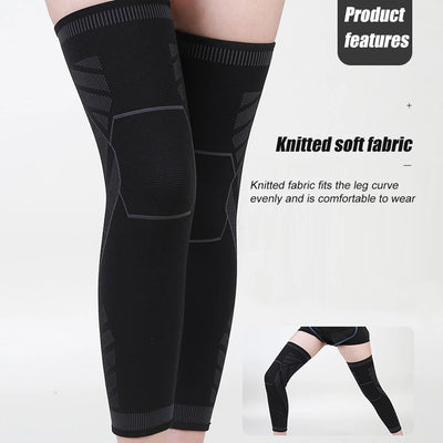 BraceTop Long Leg Compression Sleeves,Full Leg Sleeve Long Knee Brace Knee Support Protect Basketball,Football, Knee Pain Relief