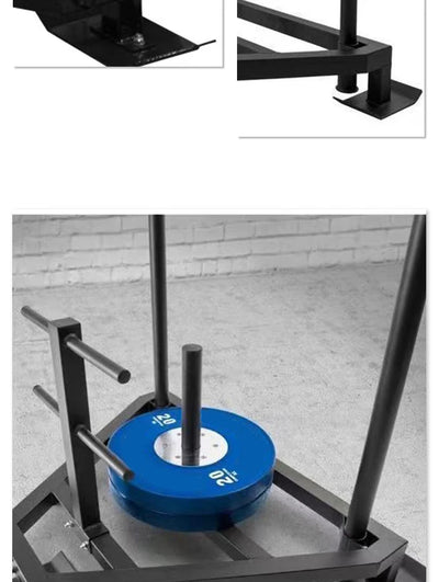 Gym Weight Sled For Home Fitness Training For Workout And Bodybuilding Exercises