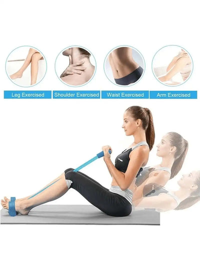 Home Gym Resistance Band Set, Abdominal Exercise Equipment, Rowing Machine Accessories, Enhance Strength and Flexibility!