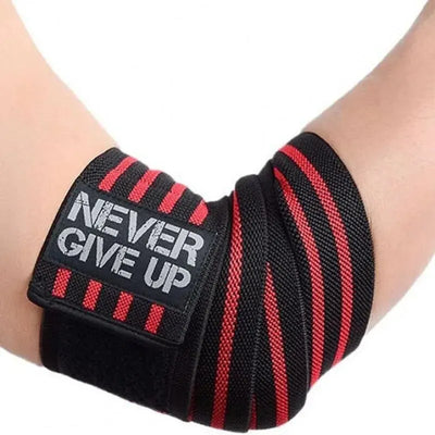 Sports Elbow Guard Winding Pressure Elbow Pad Bench Press Weightlifting Protective Gear Gym Equipment Booster Stripe