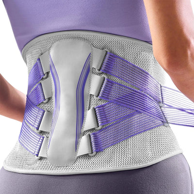RGMMQQ Back Brace for Lower Back Pain Women with Bionic Support System,Adjustable Knitted Lumbar Support Belt,for Herniated Disc
