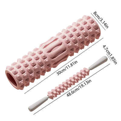 30cm Yoga Column Gym Fitness Pilates Foam Roller Exercise Back Massage Roller Yoga Brick Home Fitness Equipment in Legs & Arms
