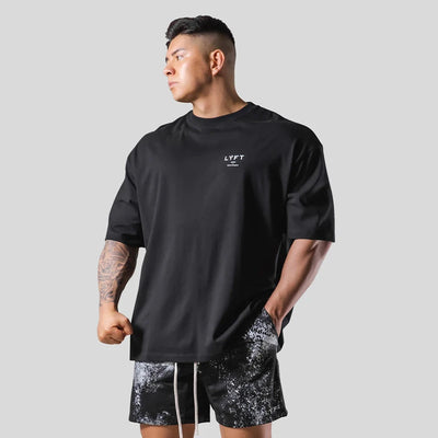 Gym Fitness Shirt Men Running Sport Loose T-shirt Short Sleeve Cotton Tee Tops Summer Male Bodybuilding Training Workout Apparel