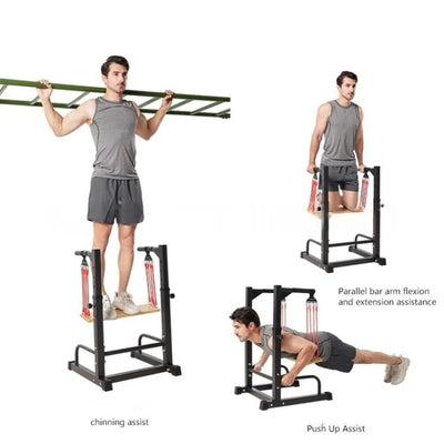 Indoor Horizontal Bar Parallel Bars Comprehensive Trainer Multifunctional Pull Up Push Up Stand Fitness Booster Gym Equipment