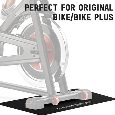 2Pcs Thick Gym Equipment Mat Floor Protector Exercise Bike Trainer Mat Nonslip Elliptically Treadmill Pad Easy to Use 24BD