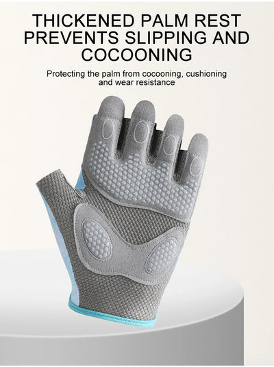 GTUBIKE Sports Gloves Fitness Outdoor Sports Anti Slip and Shock-absorbing Half Finger Gloves Durable and Breathable Gloves