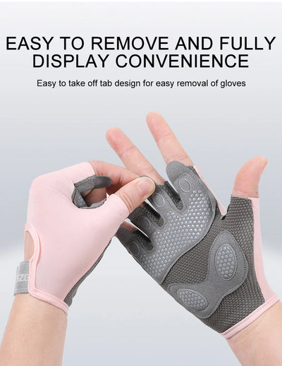 GTUBIKE Sports Gloves Fitness Outdoor Sports Anti Slip and Shock-absorbing Half Finger Gloves Durable and Breathable Gloves