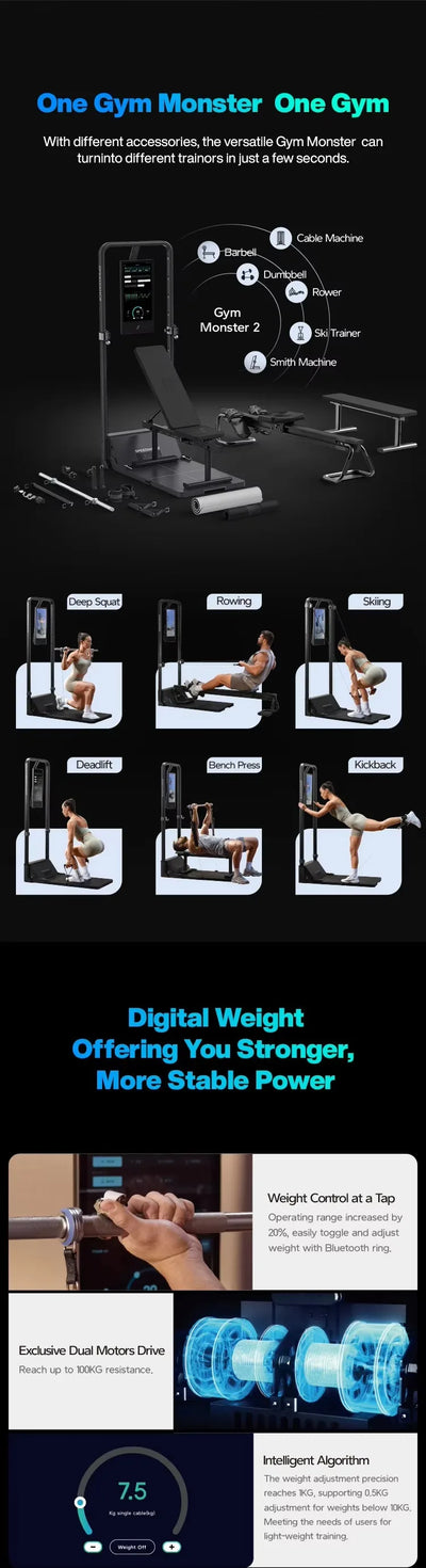 All in One Smart Home Gym Full Body Training Gym Equipment Sport Home Gym Equipment Fitness for Home Set