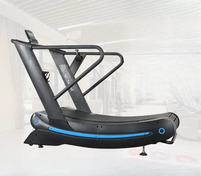 SK Fitness Gym Equipment Unpowered Air Runner Curved Treadmill Machine Unplugged Manual Treadmill For Compact Gym Setup