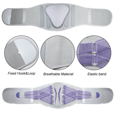 RGMMQQ Back Brace for Lower Back Pain Women with Bionic Support System,Adjustable Knitted Lumbar Support Belt,for Herniated Disc