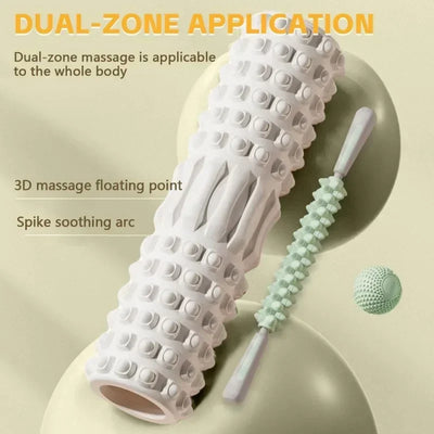 30cm Yoga Column Gym Fitness Pilates Foam Roller Exercise Back Massage Roller Yoga Brick Home Fitness Equipment in Legs & Arms