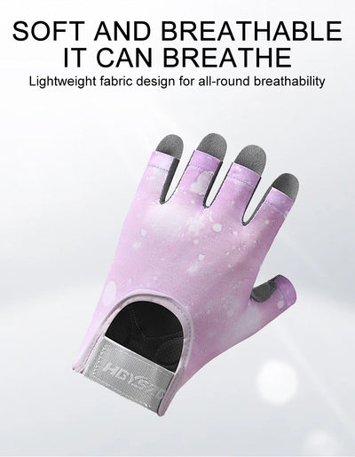 GTUBIKE Sports Gloves Fitness Outdoor Sports Anti Slip and Shock-absorbing Half Finger Gloves Durable and Breathable Gloves