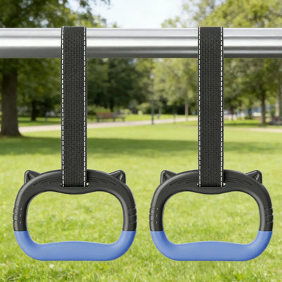 1 Pair Non-Slip Gymnastics Rings Multi-Function Durable Pull-Up Gym Rings Pull-Up Hammock Adjustable Hanging Straps Indoor Use