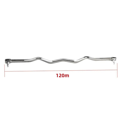 Gym 1.2m LAT Pull Down T-bar Straight/Curved Rod For Biceps Triceps Arm Strength Training Pulley Fitness System Accessories