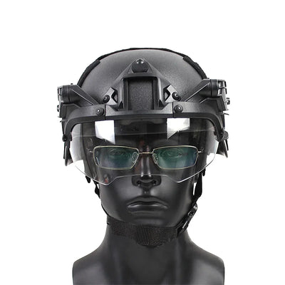 Tactical Helmet Flip Goggles Adjustable  Airsoft Paintball FAST Helmet Windproof Anti Fog CS Wargame Protection Goggles