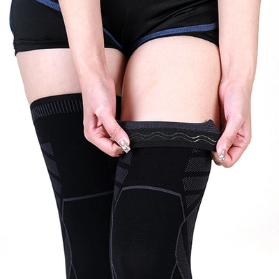 BraceTop Long Leg Compression Sleeves,Full Leg Sleeve Long Knee Brace Knee Support Protect Basketball,Football, Knee Pain Relief