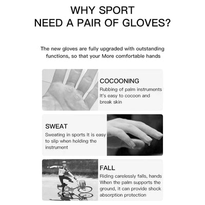Gym Gloves for Men Women Fitness Weight Lifting Wristband Gloves Body Building Training Sports Exercise Cycling Glove Shockproof